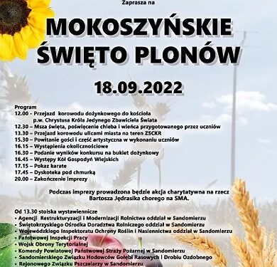 Sandomierz: W niedzielę II Mokoszyńskie Święto Plonów.