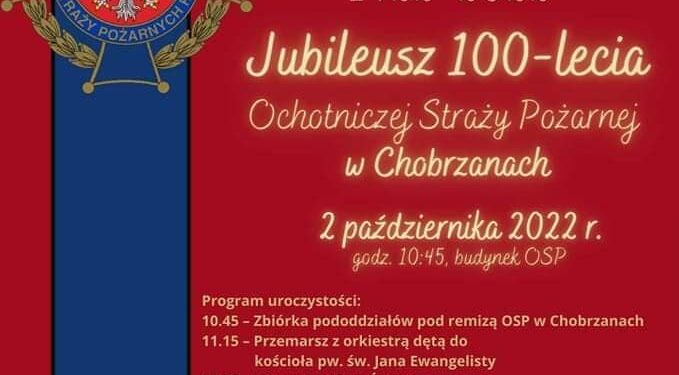 Chobrzany: W niedzielę 100-lecie OSP.