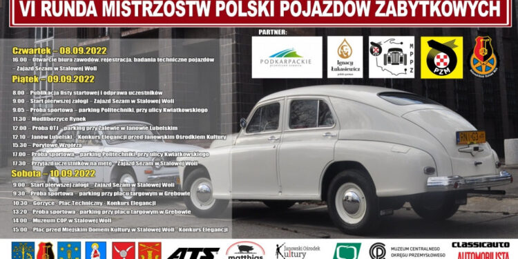 Stalowa Wola: Od czwartku pojazdy zabytkowe w ramach Mistrzostw Polski zawitają w regionie