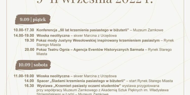 Sandomierz: Festiwal Krzemienia Pasiastego.