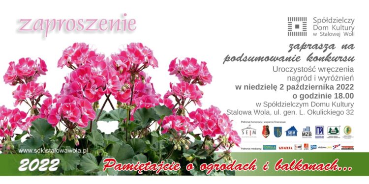 Stalowa Wola: Pamiętajcie o ogrodach i balkonach