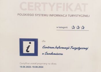 Sandomierz: Centrum Informacji Turystycznej zostało docenione trzema gwiazdkami.