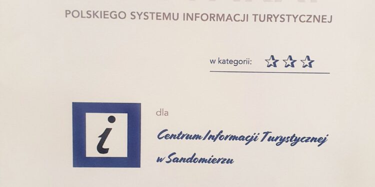 Sandomierz: Centrum Informacji Turystycznej zostało docenione trzema gwiazdkami.