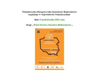 Sandomierz: 15 października Dzień Otwarty Inżyniera Budownictwa