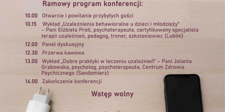 Sandomierz: Konferencja dotycząca uzależnień behawioralnych u dzieci i młodzieży.