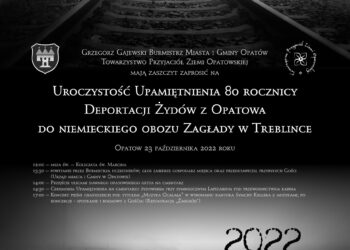 Opatów: Uroczystość upamiętnienia 80. rocznicy zagłady opatowskich Żydów 23 października.
