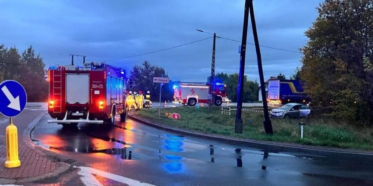 Baranów Sandomierski: Zderzenie aut