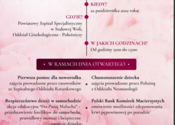 Stalowa Wola: Przyjdź w sobotę na Dzień Otwarty oddziału położniczo-noworodkowego.