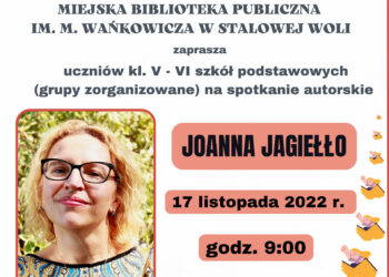 Stalowa Wola: W czwartek spotkanie z Joanną Jagiełło w MBP
