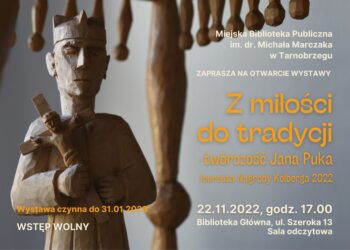 Tarnobrzeg. Twórczość Jana Puka na wystawie w bibliotece.