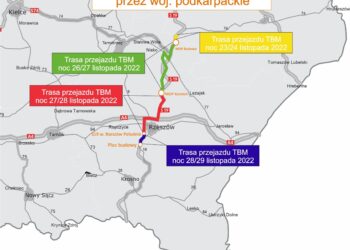 Podkarpacie, Powiat Niżański: Transport części maszyny do drążenia tunelu spowoduje duże utrudnienia