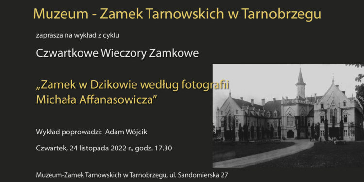 Tarnobrzeg. Zamek w Dzikowie według fotografii Affanasowicza.