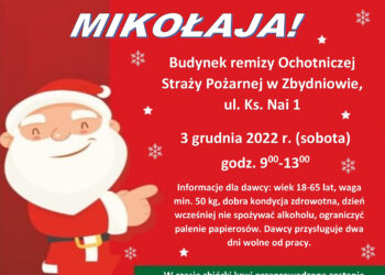 Zbydniów: Włącz się do akcji WSZYSCY KREWni MIKOŁAJA