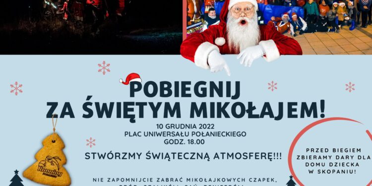 Połaniec: Bieg „Pobiegnij za Świętym Mikołajem”