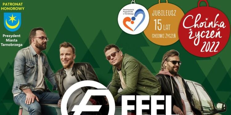 Tarnobrzeg. W piątek koncert zespołu FEEL w ramach „Choinki Życzeń”.