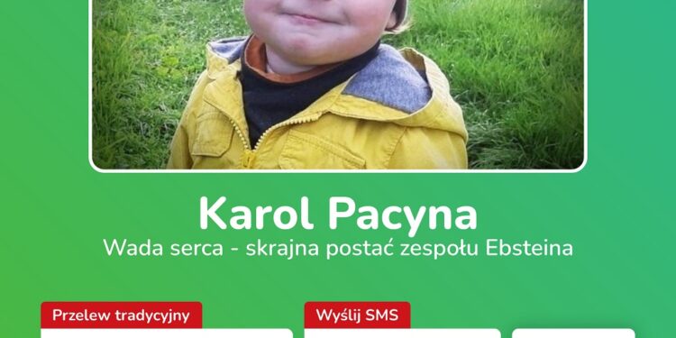 Kolbuszowa: Ruszyły zbiórki pieniężne na operację chłopczyka..