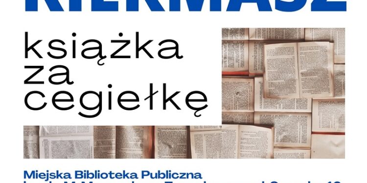 Tarnobrzeg. Kiermasz „Książka za cegiełkę”.