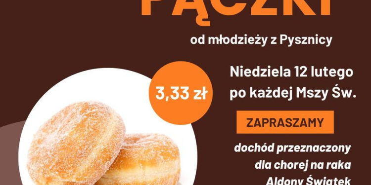 Pysznica: Królewskie Pączki od młodzieży z Pysznicy dla Aldony