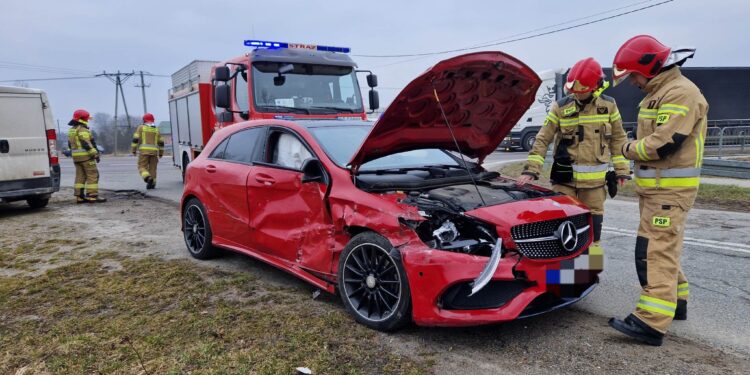 Suchorzów: Poranna kolizja w gminie Baranów Sandomierski