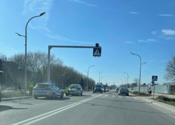 Tarnobrzeg. Potrącenie rowerzysty. Utrudnienia w ruchu.