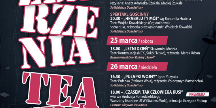 Stalowa Wola: Od piątku ruszają XIV Zdarzenia Teatralne