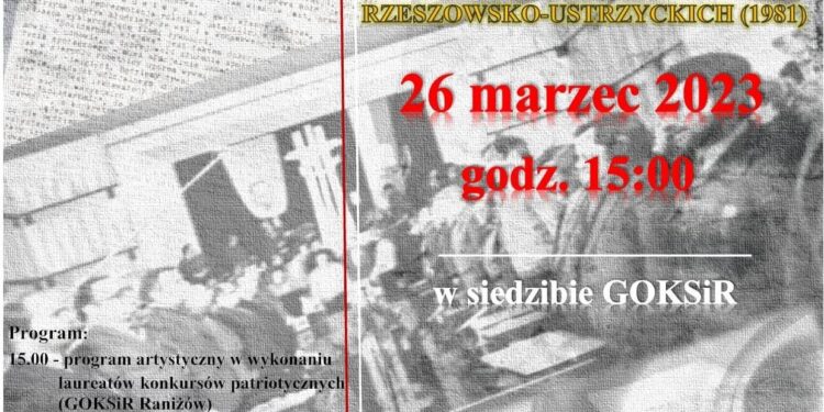 Raniżów: Zaproszenie na spotkanie patriotyczno-historyczne