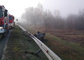 Nowa Dęba: Dachowanie na krajowej 9