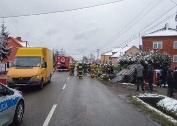 Sokolniki: Nietrzeźwy kierowca doprowadził do wypadku