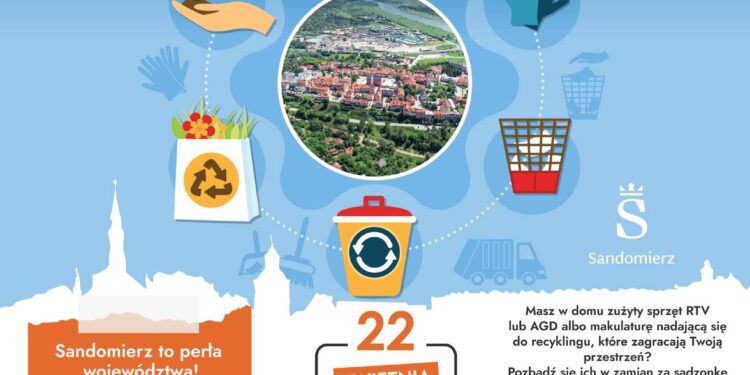 Sandomierz: Sadzonki za elektrośmieci lub makulaturę.