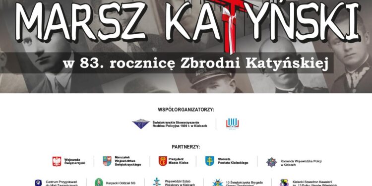 Kielce: VIII Kielecki Marsz Katyński – 13 kwietnia.