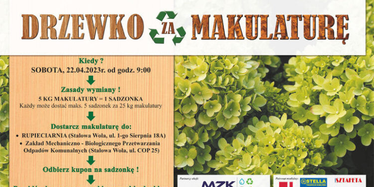 Stalowa Wola: Kolejne DRZEWKO ZA MAKULATURĘ przed nami