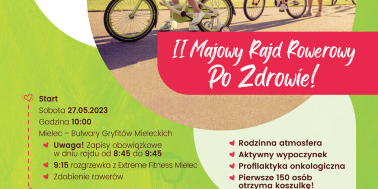 Mielec: II Majowy Rajd Rowerowy po zdrowie