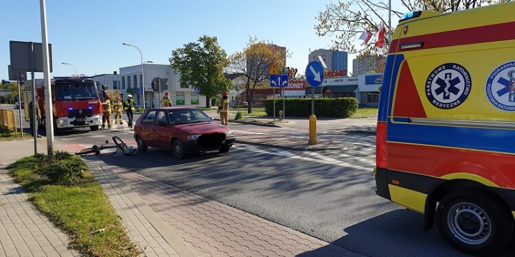 Tarnobrzeg. Potrącenie rowerzysty.