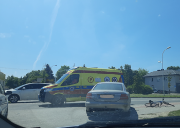 Tarnobrzeg: Potrącenie rowerzysty w centrum miasta