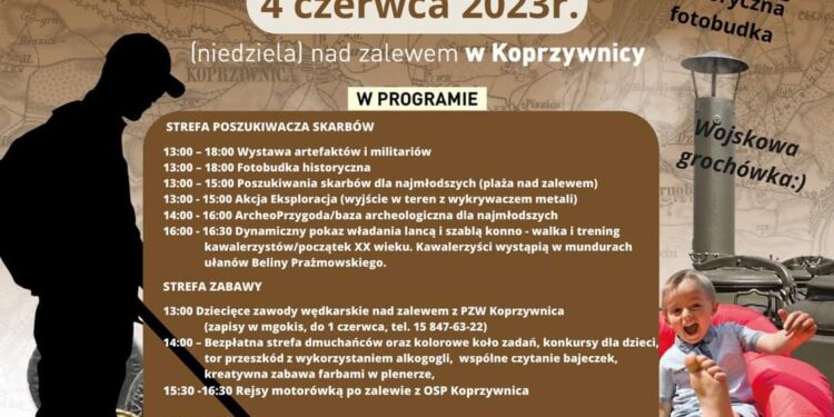 Koprzywnica: Gminny Dzień Dziecka, poszukiwanie skarbów i zawody wędkarskie dla dzieci.