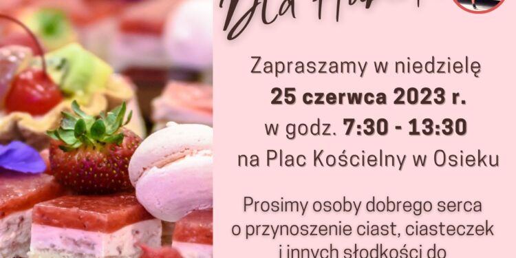 Osiek: W niedzielę kiermasz wypieków dla Huberta Grygiela.