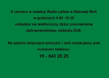 Stalowa Wola: Telefoniczny dyżur ZUS