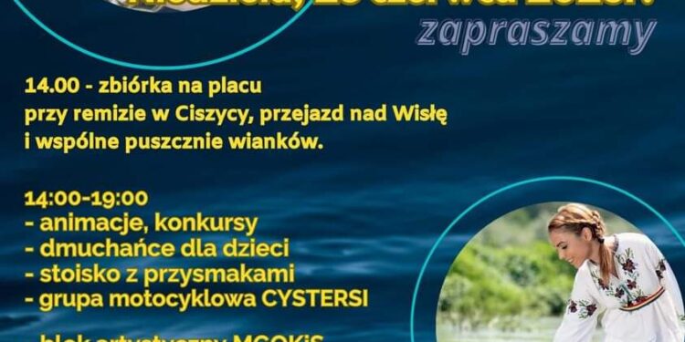 Koprzywnica, Ciszyca: Wianki z koncertem „Lesioków”.