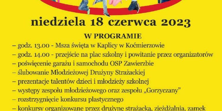 Zawierzbie: Piknik rodzinny „Bezpieczne wakacje” już w niedzielę 18 czerwca.