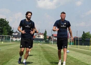 Mielec: Trening PGE FKS Stali Mielec w okresie przygotowawczym do nowego sezonu.