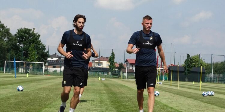 Mielec: Trening PGE FKS Stali Mielec w okresie przygotowawczym do nowego sezonu.