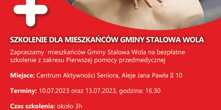 Stalowa Wola: Bezpłatne szkolenia z pierwszej pomocy
