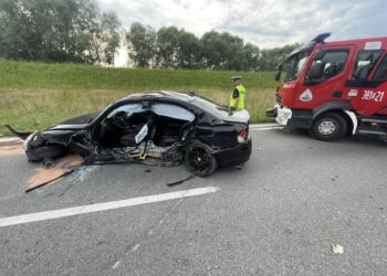 Tarnobrzeg. Groźne zderzenie na Wisłostradzie