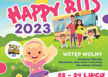 Nisko: W parku Miejskim stanie Happy Bus