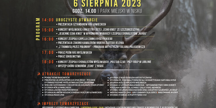 Nisko: IV edycja Niżańskiego Festiwalu Kultury Łowieckiej.