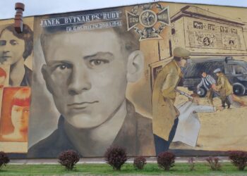 Kolbuszowa: Mural poświęcony Jankowi Bytnarowi
