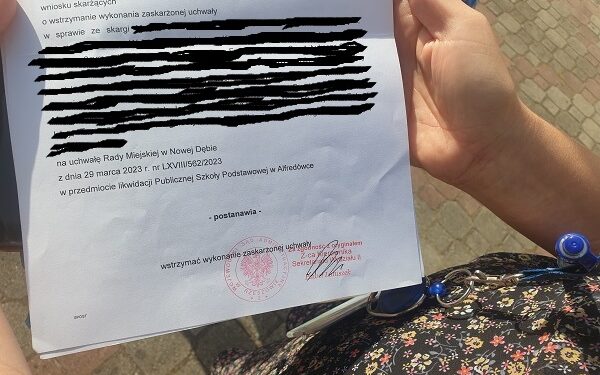Nowa Dęba. Losy szkoły  w Alfredówce pod znakiem zapytania.