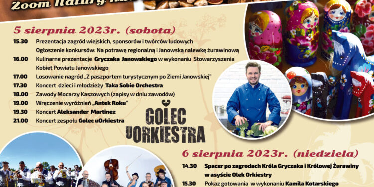 Janów Lubelski: Już w ten weekend jubileuszowy Festiwal Gryczaki z Golec uOrkiestrą