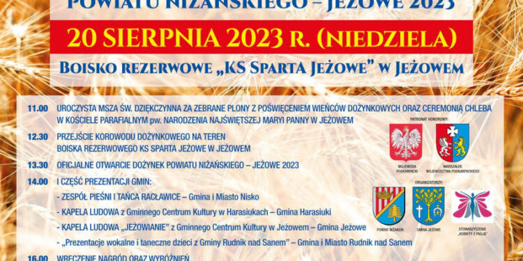 Jeżowe: Już w tę niedzielę XXV Dożynki Powiatu Niżańskiego