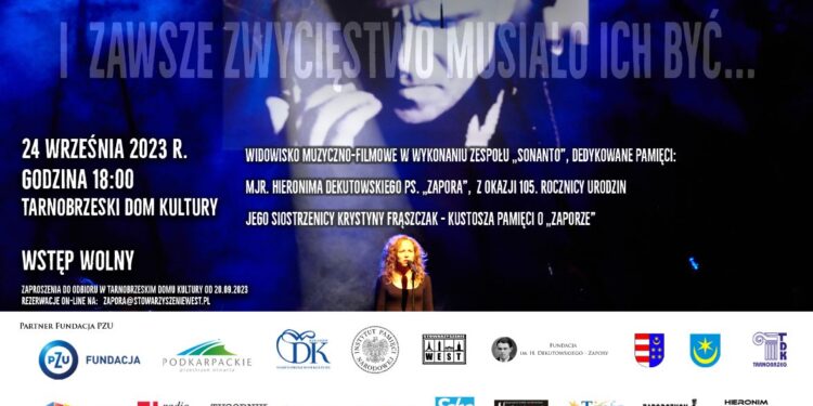 Tarnobrzeg. Muzyczno-filmowe widowisko, dedykowane pamięci Hieronima Dekutowskiego „Zapory”
